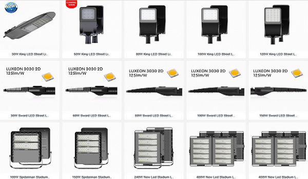 130lm/w Efficiency LED Street Lighting Lumileds Chip 150*70 Degree Beam Angle