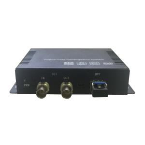 12G-SDI fiber optic extender over single core fiber with fiber cable backup