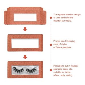 Custom Logo Cosmetic Eyelash Packaging Cardboard Paper Box For Eyelash With