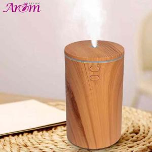 China 100ML Car Wood Grain Diffuser 7 Color Changing Essential Oil Diffuser Cool Mist Humidifier For Car on sale