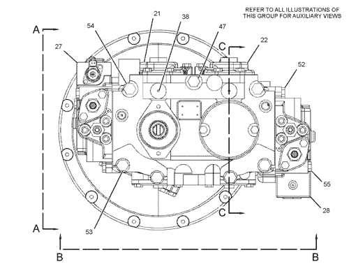 2445326 PUMP GP-MAIN HYDRAULIC Parts scheme