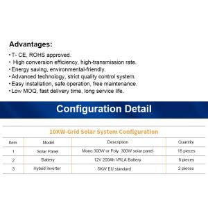 60Hz 50Hz Off Grid Solar System 2 Years Warranty Solar Panel Power System
