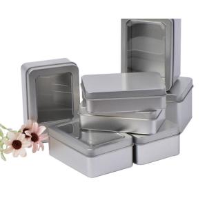 CMYK Decorative Storage Tins With Lids 340g Rectangular Tin Containers