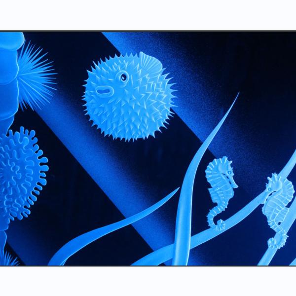 Quality Decorative Custom Deep Carved Glass Panel Tempered SAI Certificated wholesale