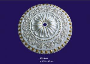 China Large Size Polyurethane Ceiling Medallion / Light Medallion For House Decoration on sale