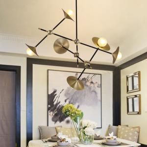 Modern Nordic Pendant lamp Gold Trumpet Lamp Vintage Retro Horn delightfull