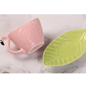 80ml Plate Flamingo Tea Set