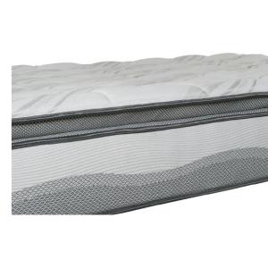 White Medium hardness luxury Euro top home/hotel bed independent pocket spring