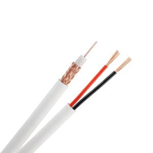 OEM 3 Conductors Tv Coaxial Power Cable Rg59 Rg6 With 2 Core