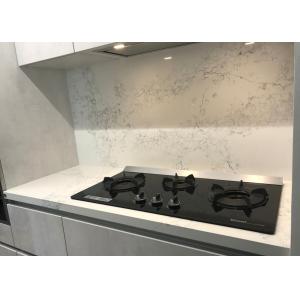 Cheap Polished Quartz Kitchen Countertops , Anti Slip Artificial Quartz Stone for sale