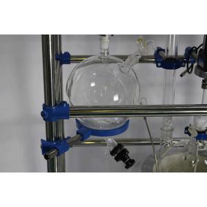 Lab Scale Double Layer Glass Reactor Semi Automatic Durable High Precision