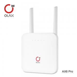 China Industrial LTE 4G CPE Wireless Router SIM Card WAN/LAN Modem Support 32 Devices OLAX AX6 PRO on sale