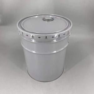 Iron Round Metal Paint Bucket With Lid Customizable Offset Printing Tinplate