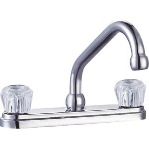 360 Degree Swivel Chrome 2 Handle Kitchen Faucet OEM ODM