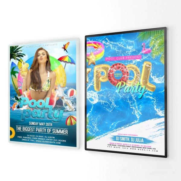 Powerful Custom Menu Board Aluminum Frame Light Box for Restaurant Cinema