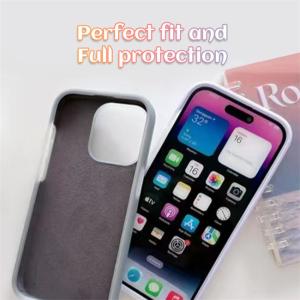 Mobile Shockproof Cell Phone Back Cover Jelly Liquid Silicone Case For Iphone 14