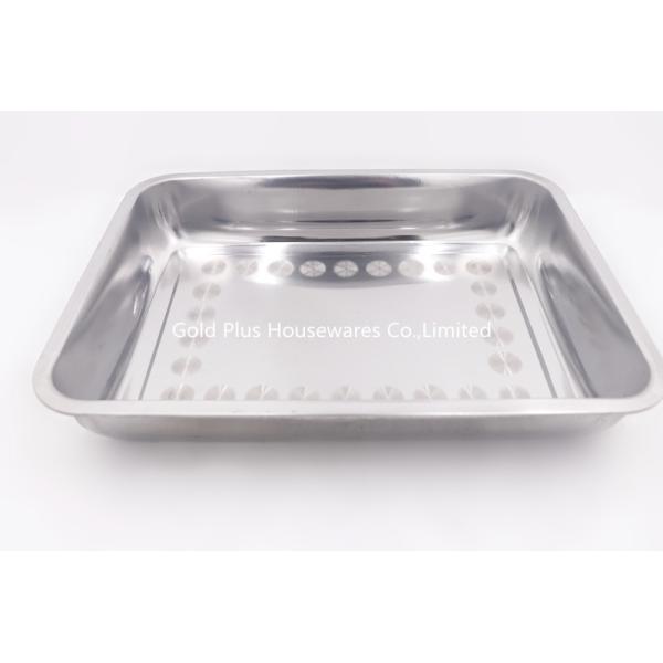 40*30cm Serving buffet baking pan big plate square baking tray set stainless