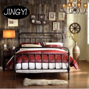 Customizable Steel Pipe Bed Frame Electrostatic Powder Coating Surface