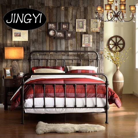 Quality Customizable Steel Pipe Bed Frame Electrostatic Powder Coating Surface wholesale