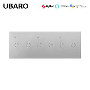 Wireless Smart Zigbee Wall Switch Zigbee Hubs Zigbee Wireless Switch 6 Gang