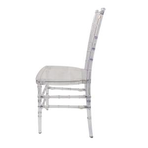 Stackable Wedding Transparent Plastic Resin Chair Custom Color