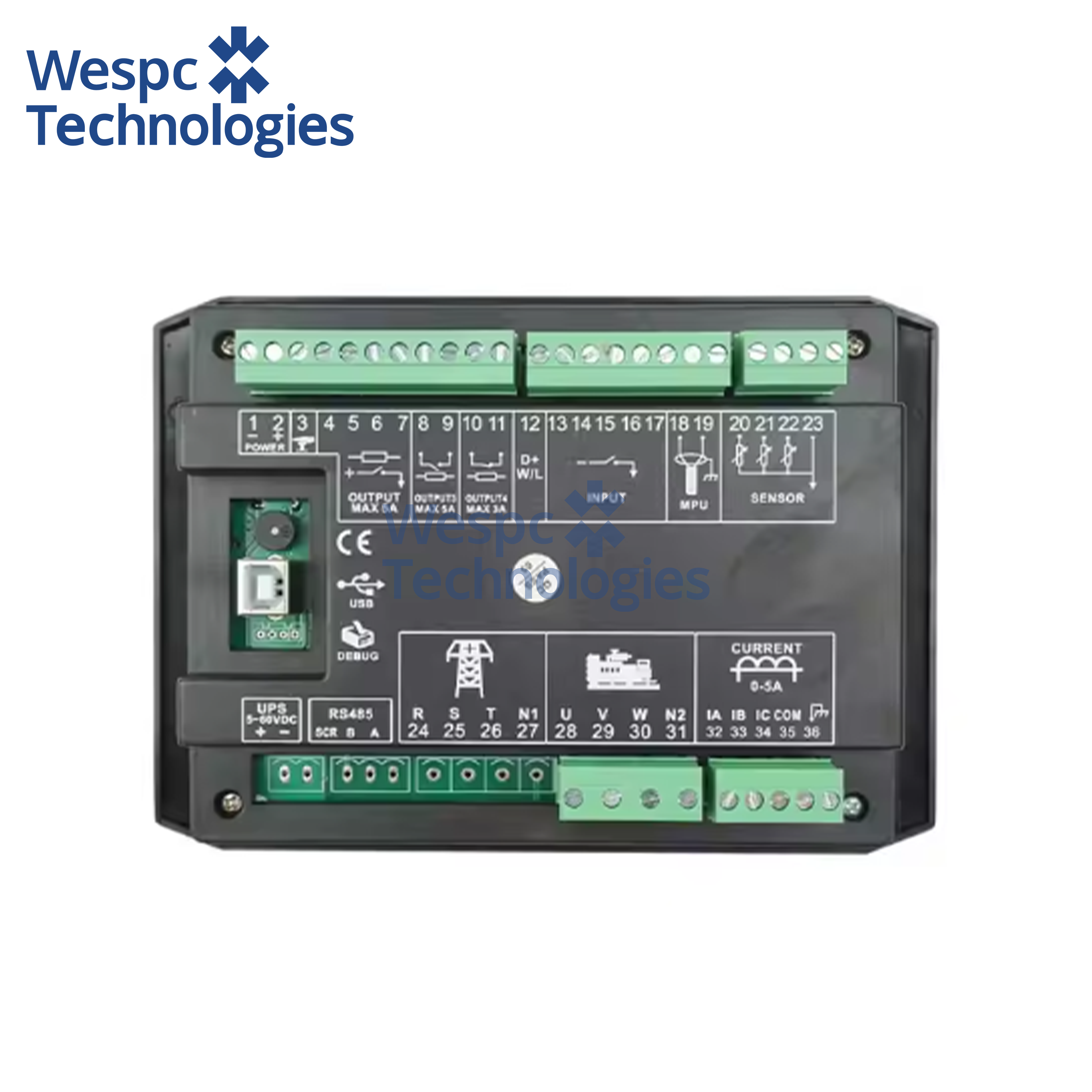 WESPC Original Mebay DC40D MK3 Generator Controller Generator LCD Unit Control