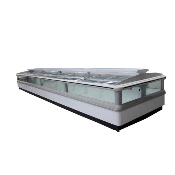 Electric Supermarket Refrigeration Equipment , Island Display Freezer