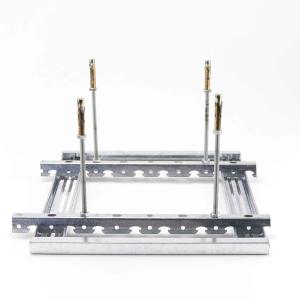 Fireproof Metal Frame Plasterboard Ceiling , 50# Light Steel Keel 18mm Width