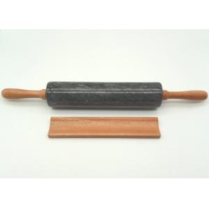 Smooth Surface Stone Rolling Pin , Noodle Rolling Pin Hand Burnishing