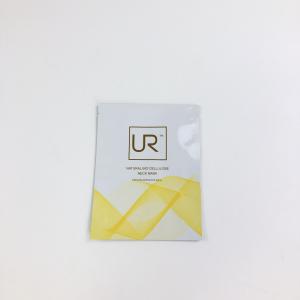 China Free samples high quality 3 side seal flat bag with tear notch aluminum foil pouches on sale