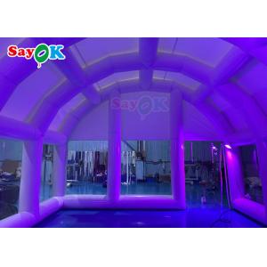 0.55Mm Pvc Inflatable Air Tent clear Airtight Dome For Swimming Pool Cover