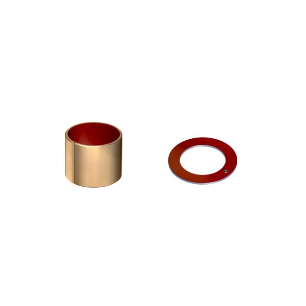 Steel Backed Polymer Plain Bearings Flange Type For Hydraulic Oil Lubrication