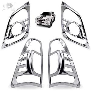 China Chrome Taillight Cover Fog Exterior Body Kit Sliver For D-Max 2007-2011 on sale