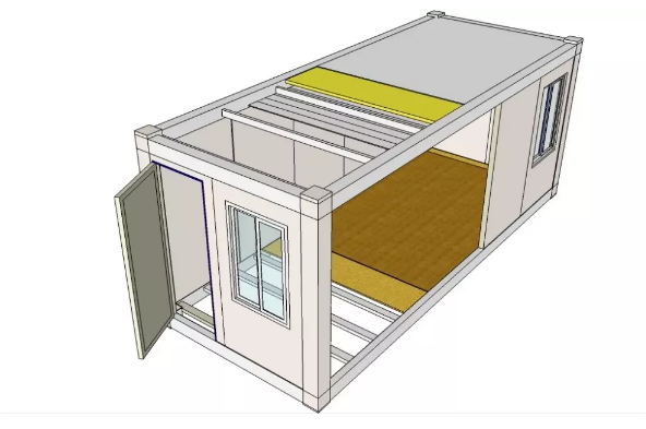 Premade Portable Container House , Earthquake Proof Metal Shipping Container Homes