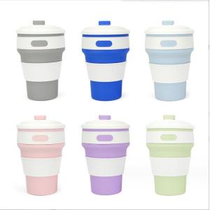 Convenient 350ml Foldable Silicone Coffee Cup for Presents and Outdoor