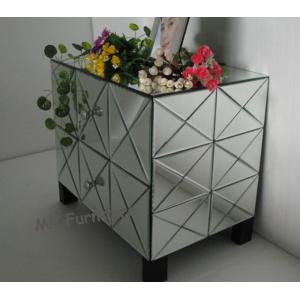China Charming Design Mirrored Night Stands Excellent Mirror Durable Structure on sale