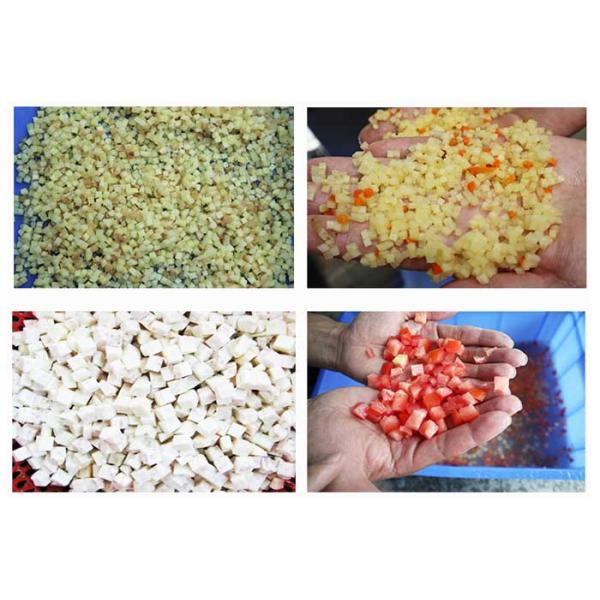 High Performance 3 Dimension Potato Dicing Machine 3000KG/H 1.5KW