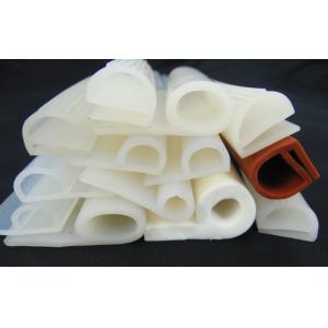 Various Shaped Extruded Silicone Rubber Profiles High Tear Strength For Freezers