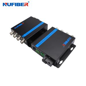 Fiber Video Converter 4CH BNC to Fiber Transmitter Receiver FO to Coaxial