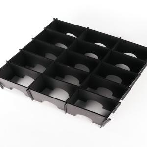 Rectangular PP Corrugated Crates Customized Plastic Partition Boxes Anti Static