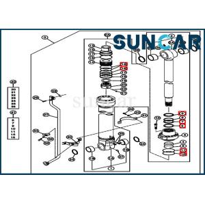 4639939 Bucket Replacement Seal Kit Cylinder Service Kits Fits 270CLC 2554 John Deere