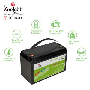 Cheap Rechargeable 12v 100Ah Lithium Iron Phosphate Battery LiFePO4 Battery Pack UPS Energy Storage System With High Quality for sale