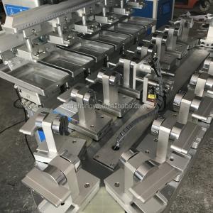 70X120mm 6 Color Pad Printing Machine microcomputer control With Conveyor Belt