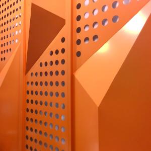 Anodized Laser Cut Patterns Perforated Aluminium Cladding Panels Customized