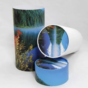 China Bio-Degradable Cylinder Kraft Paper Cans Packaging for Souvenir and Cosmetics Skincare on sale