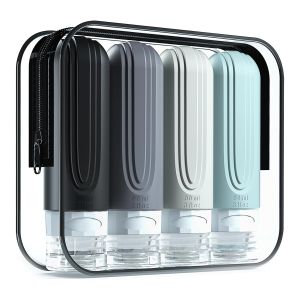 Reusable Silicone Travel Bottle with Customizable Logo and Lightweight Design