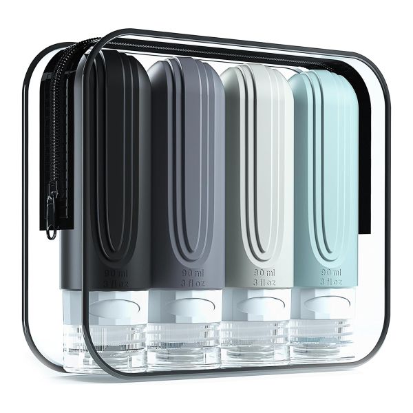 Reusable Silicone Travel Bottle with Customizable Logo and Lightweight Design