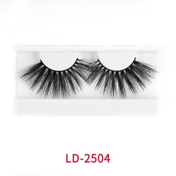 Synthetic Fibres 25mm Faux Mink Natural Lashes Vegan Friendly