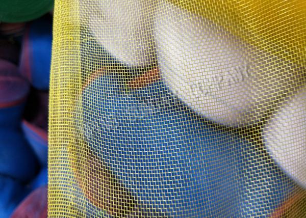 Quality 3.6m Width And 16x16 Eyes Nylon Mesh Net With Red And White Edge Blue wholesale