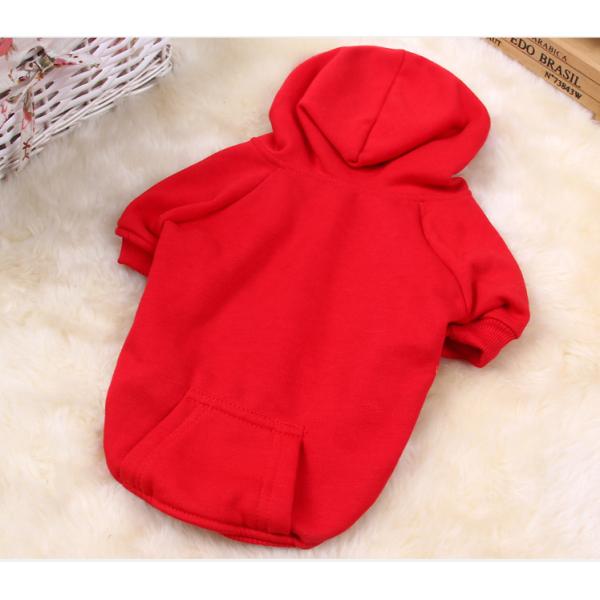 Multi-color dog clothes withe pocket sports sweater winter pets clothes